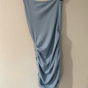 SHEIN Sky Blue Textured Top